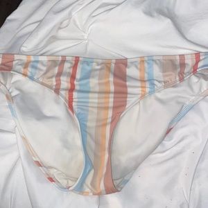Striped bikini bottoms